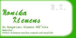 monika klemens business card